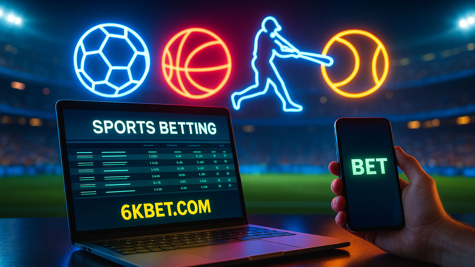 Aposte em apostas esportivas no cassino online 6KBET.COM
